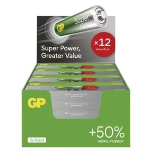 Alkalická baterie GP Super AA (LR6), 288 ks, display box #5647117