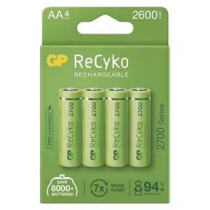 EMOS Nabíjecí baterie GP ReCyko AA (HR6), 4ks B21274