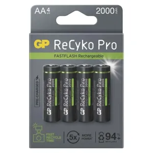 EMOS Nabíjecí baterie GP ReCykoPro Photo Flash AA (HR6), 4ks B2420