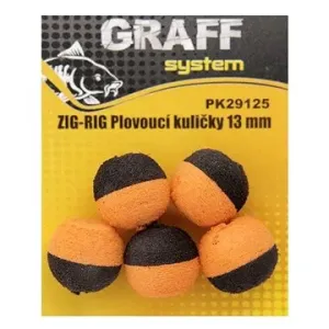 Graff Zig-Rig Plovoucí kulička 13mm Černá/Oranžová 5ks