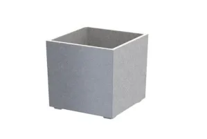 Granisil KUBI Obdélníkový granitový květináč 30 cm, šedý