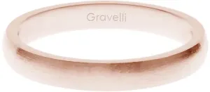 Gravelli Růžově pozlacený prsten z ušlechtilé oceli Precious GJRWRGX106 53 mm