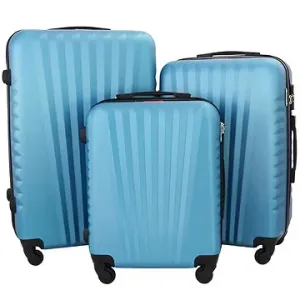 Gravitt Sada 3 Cestovních kufrů skořepinové, M/L/XL světle modrá