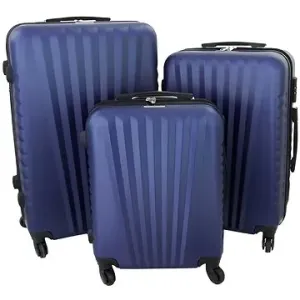 Gravitt Sada 3 Cestovních kufrů skořepinové, M/L/XL tmavě modrá