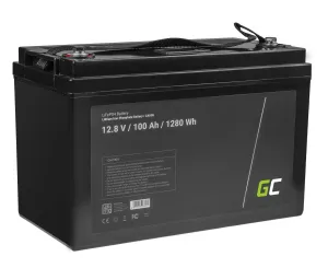 Green Cell LiFePO4 Baterie 12V 12.8V 100Ah pro CAV05
