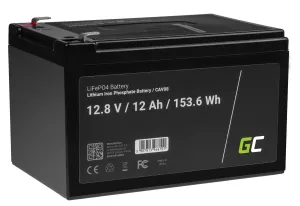 Green Cell LiFePO4 Baterie 12V 12.8V 12Ah pro CAV08