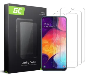 Green Cell 3x tvrzené sklo GC Clarity pro Samsung Galaxy A50 GLSET16