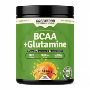 GreenFood Performance nápoj BCAA + Glutamine 420 g Malina