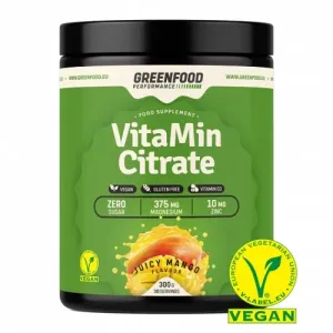 GreenFood Performance nápoj VitaMin Citrate 300 g Malina