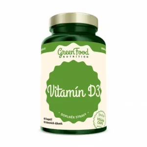GreenFood Nutrition Vitamín D3 60 kapslí