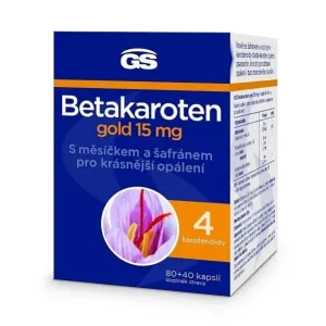 GreenSwan GS Betakaroten gold 15 mg 80 + 40 kapslí
