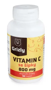 GRIZLY Vitamin C 800 mg se šípky 90 kapslí #1157396