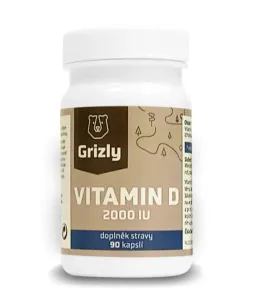 GRIZLY Vitamín D3 2000IU 90 kapslí #1157397