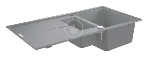 GROHE Dřezy Kompozitní dřez K400 s automatickým odtokem, 1000x500 mm, granitová černá 31642AP0