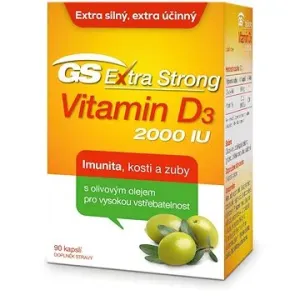 GS Extra Strong Vitamin D3 2000 IU cps. 90 2022 ČR/SK