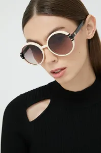 Sluneční brýle Gucci dámské, bílá barva