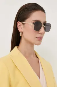 Sluneční brýle Gucci dámské, zlatá barva