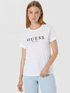 Guess dámské bílé tričko - XS (G011) #3433742