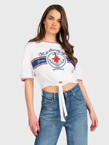 Guess dámské bílé tričko - S (G011) #4941930