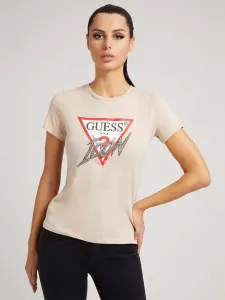 Guess dámské béžové tričko #1415909