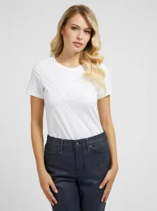 Guess dámské bílé tričko - S (G011) #3825770