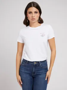 Guess dámské bílé tričko - S (G011) #1416550