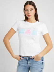 Guess dámské bílé tričko - XS (G011) #1417629