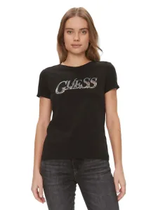 Guess dámské černé tričko - S (JBLK) #5910104