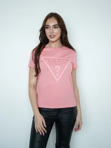 Guess dámské růžové tričko #5885720