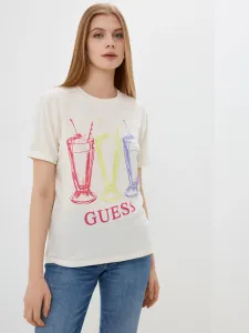 Guess dámské smetanové tričko #5247687