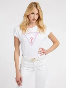 Guess dámské bílé tričko - XS (G011) #4180024