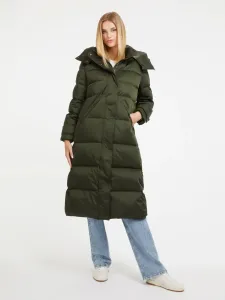 Guess dámský tmavě zelený péřový kabát - XL (G8G9)