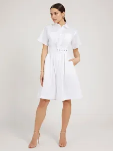 Guess dámské bílé šaty - S (G011) #1420713