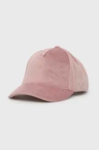 Baseballová čepice Guess růžová barva
