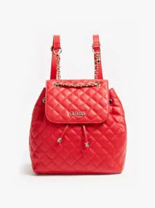 Guess dámský červený batoh - T/U (RED) #1410123