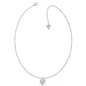 Guess Ocelový náhrdelník s přívěskem Srdce UBN79012