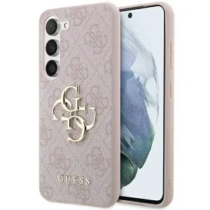 Pouzdro Guess 4G Big Metal Logo pro Samsung Galaxy S23 FE - růžové