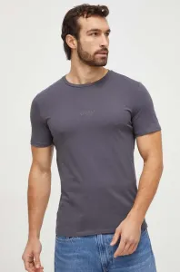 Bavlněné tričko Guess AIDY šedá barva, s aplikací, M2YI72 I3Z14 #5673461