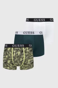 Boxerky Guess 3-pack pánské, zelená barva #4003692