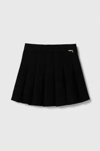 Dětská sukně Guess černá barva, mini, áčková #6115092