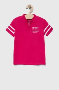 Dětské bavlněné šaty Guess růžová barva, mini #6068375