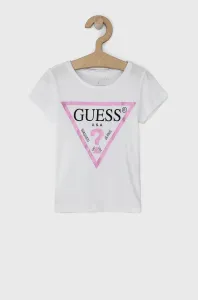 Dětské bavlněné tričko Guess bílá barva #6153884