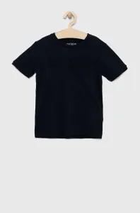 Dětské bavlněné tričko Guess tmavomodrá barva, s aplikací #5270178