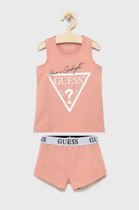 Dětské pyžamo Guess růžová barva #5737783
