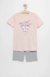 Dětské pyžamo Guess růžová barva, s potiskem #2018492