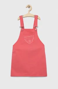 Dětské riflové šaty Guess růžová barva, mini #5034604