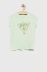 Dětské tričko Guess tyrkysová barva #5982657
