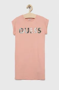 Dívčí šaty Guess růžová barva, mini #4937401