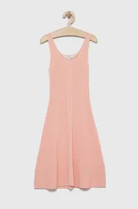 Dívčí šaty Guess růžová barva, mini #4944418
