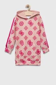 Dívčí šaty Guess růžová barva, mini #5658329